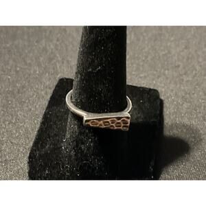Size 7 925 Sterling Silver Silpada Hammered Ring